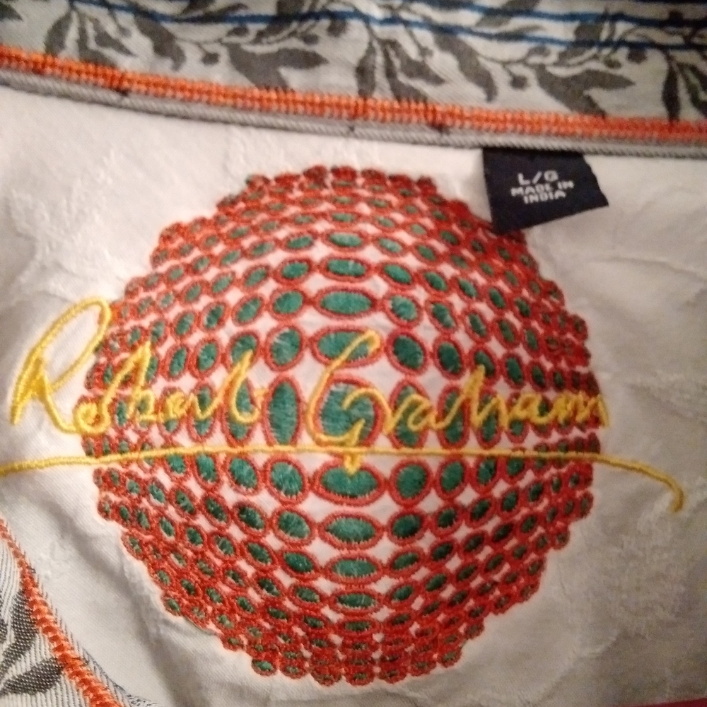 ROBert Graham L/S button up shirt Embroidered Flip cuff & sleeve placket… - Picture 2 of 16